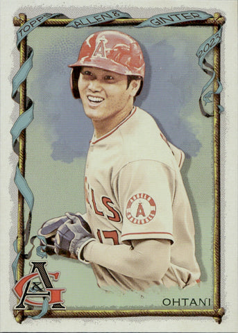 2023 Shohei Ohtani Topps Allen & Ginter RAINBOW FOIL #396 Anaheim Angels