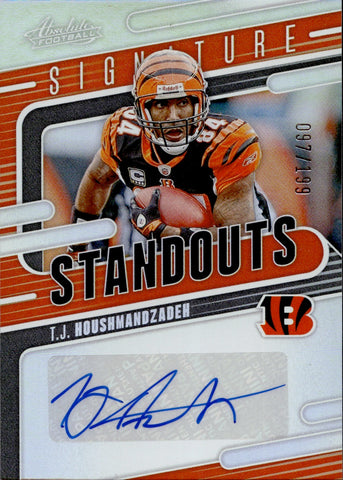 2024 T.J. Houshmandzadeh Panini Absolute SIGNATURE STANDOUTS AUTO 97/199 Cincinnati Bengals #SS-TJH