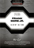 2024 Frank Gore Jr. Wild Card Auto Mania American FB VINTAGE FLAG ROOKIE 9/10 #AMAH-FG