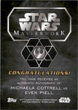 2016 Michaela Cottrell as Even Piell Autograph Topps Star Wars Masterwork AUTO
