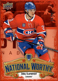 2024 Juraj Slafkovsky Upper Deck NSCC NATIONAL WORTHY RED 14/25 Montreal Canadiens #NWP-6