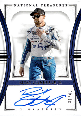 2024 Ricky Stenhouse Jr. Panini National Treasures SIGNATURES AUTO 31/49 #S-RSJ