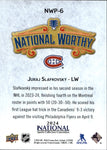 2024 Juraj Slafkovsky Upper Deck NSCC NATIONAL WORTHY RED 14/25 Montreal Canadiens #NWP-6
