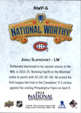 2024 Juraj Slafkovsky Upper Deck NSCC NATIONAL WORTHY RED 14/25 Montreal Canadiens #NWP-6