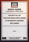 2023 Darth Vader Topps Chrome Galaxy ART AQUA REFRACTOR 131/199 #DVBH-8