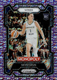 2024 Sevgi Uzun Panini Prizm Monopoly MILLIONARE SHIMMER PURPLE ROOKIE 44/50 Dallas Wings #22