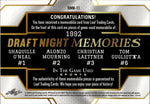 2024 O'neal/Mourning/Laettner/Gugliotta Leaf In the Game Used 1992 DRAFT NIGHT MEMORIES QUAD JERSEY PATCH 21/40 Magic/Hornets/T-Wolves/Bullets #DNM-11