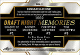 2024 O'neal/Mourning/Laettner/Gugliotta Leaf In the Game Used 1992 DRAFT NIGHT MEMORIES QUAD JERSEY PATCH 21/40 Magic/Hornets/T-Wolves/Bullets #DNM-11