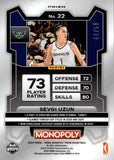 2024 Sevgi Uzun Panini Prizm Monopoly MILLIONARE SHIMMER PURPLE ROOKIE 44/50 Dallas Wings #22