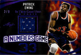2024 Patrick Ewing Leaf In the Game Used A NUMBERS GAME JERSEY 2/9 New York Knicks #ANG-39