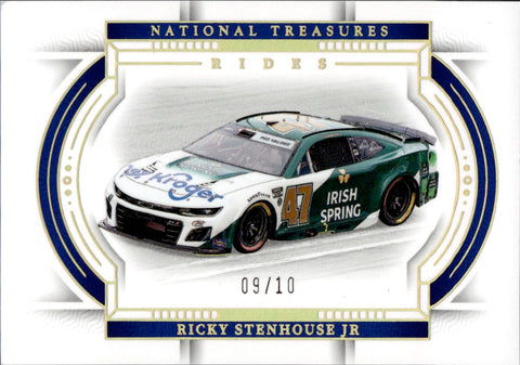 2024 Ricky Stenhouse Jr. Panini National Treasures RIDES HOLO GOLD 9/10 #56
