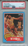 1990 Vlade Divac Fleer Basketball ROOKIE SENSATIONS PSA 9 #9 LOS ANGELES LAKERS 0621