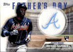 2023 Michael Harris II Topps Series 2 ROOKIE FATHER'S DAY COMMEMORATIVE TEAM PATCH RC #FD-MH Atlanta Braves