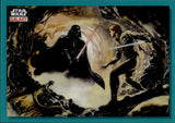 2023 Darth Vader Luke Skywalker Showdown on Dagobah Topps Chrome Galaxy AQUA REFRACTOR 2/199