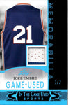2024 Joel Embiid Leaf In the Game Used MEMORABILIA JERSEY PATCH 1/3 Philadelphia 76ers #GUM-27