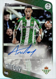 2025-26 Antony Autograph Topps UEFA Club Competitions #BA-A AUTO REAL BETIS BALOMPIE