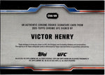 2025 Victor Henry Topps Chrome BLUE REFRACTOR ROOKIE AUTO 29/150 #CRA-VH