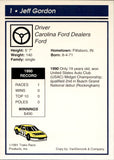1991 Jeff Gordon Traks ROOKIE #1