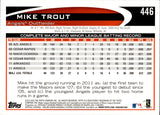 2012 Mike Trout Topps GOLD SPARKLE #446 Anaheim Angels