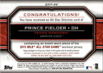 2015 Prince Fielder Topps Update ALL-STAR STITCHES JERSEY RELIC #STIT-PF Texas Rangers