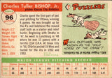 1955 Charlie Bishop Topps #96 Kansas City Athletics BV $25