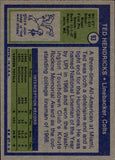 1972 Ted Hendricks Topps Baltimore Colts #93 BV$30