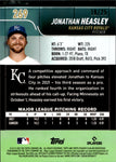 2022 Jonathan Heasley Topps Stadium Club Chrome ORANGE REFRACTOR ROOKIE 19/25 RC #269 Kansas City Royals