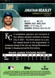 2022 Jonathan Heasley Topps Stadium Club Chrome ORANGE REFRACTOR ROOKIE 19/25 RC #269 Kansas City Royals
