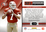 2011 Colin Kaepernick Panini Absolute ROOKIE JERSEY RELIC RC #10 San Francisco 49ers