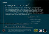 2001 Sammy Sosa Mark Mcgwire Ken Griffey Jr. UD Reserve BALL BASE TRIOS TRIPLE RELIC Cubs Cardinals Reds B-SGM