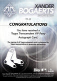 2021 Xander Bogaerts Topps Transcendent Collection VIP AUTO 13/20 AUTOGRAPH #TPA-XB Boston Red Sox