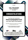 2022 Cal Raleigh Topps Finest REFRACTOR ROOKIE AUTO AUTOGRAPH #FA-CR Seattle Mariners