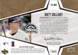 2009 Matt Holliday Upper Deck Spectrum SWATCHES JERSEY AUTO 20/30 AUTOGRAPH RELIC #SS-MH Colorado Rockies