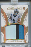 2025 Tetairoa McMillan Panini Flawless ROOKIE HOLO GOLD PATCH 21/25 RELIC RC #RP-TMN Carolina Panthers