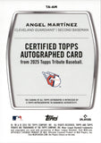 2025 Angel Martinez Topps Tribute GREEN ROOKIE AUTO 16/99 AUTOGRAPH RC #TA-AM Cleveland Guardians