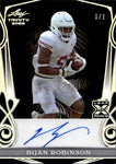 2023 Bijan Robinson Leaf Trinity BLACK ROOKIE AUTO 1/1 ONE OF ONE AUTOGRAPH RC #BA-BR1 Atlanta Falcons