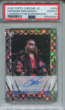 2026 Shinsuke Nakamura Topps Chrome WWE Logofractor AUTO AUTOGRAPH PSA 10 #SHN Friday Night Smackdown 0841
