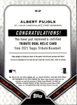 2021 Albert Pujols Topps Tribute DUAL JERSEY 003/150 RELIC #DR-AP St. Louis Cardinals