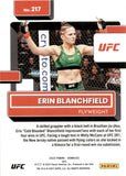 2023 Erin Blanchfield Panini Donruss UFC BRONZE RATED ROOKIE RC #217 Flyweight