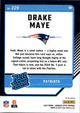 2024 Drake Maye Donruss Optic GREEN LASER RATED ROOKIE RC #229 New England Patriots 2