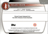 2025-26 Hailee Swain Bowman Chrome ORANGE MOJO REFRACTOR PROSPECT AUTO 14/25 AUTOGRAPH #CPA-HS Stanford Cardinal