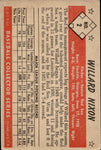 1953 Willard Nixon Bowman Black and White #2 Boston Red Sox BV $40