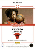 2021-22 Ayo Dosunmu Panini Photogenic ROOKIE AUTO AUTOGRAPH RC #RS-AYO Chicago Bulls