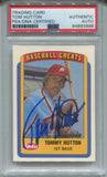 1990 Tommy Hutton Sweel BASEBALL GREATS PSA/DNA AUTHENTIC AUTO AUTOGRAPH #87 Philadelphia Phillies 3698