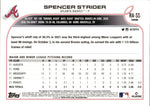 2022 Spencer Strider Topps Chrome ROOKIE AUTO AUTOGRAPH RC #RA-SS Atlanta Braves 2
