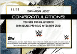 2020 Samoa Joe Topps Fully Loaded WWE TURNBUCKLE PAD AUTO 68/99 AUTOGRAPH RELIC #A-SJ Monday Night Raw