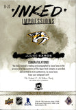 2022-23 Juuse Saros Upper Deck The Cup INKED IMPRESSIONS AUTO 04/25 AUTOGRAPH #II-JS Nashville Predators