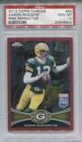 2012 Aaron Rodgers Topps Chrome PINK REFRACTOR 249/399 PSA 10 #50 Green Bay Packers 8942
