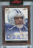 2023 Michael Irvin Leaf Art of Sport AUTO 22/25 AUTOGRAPH #BA-MI1 Dallas Cowboys HOF