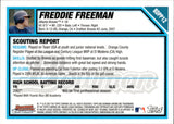 2007 Freddie Freeman Bowman Draft Picks & Prospects Chrome ROOKIE RC #BDPP12 Atlanta Braves 2